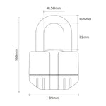 Oxford Boss Alarm Lock 16mm + Chain 12mm x 1.2m LK480