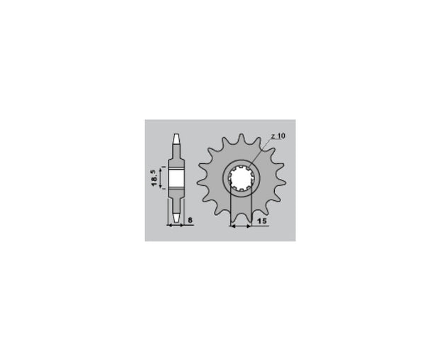 PBR Steel Standard Front Sprocket 599 - 428 599 13 18NC