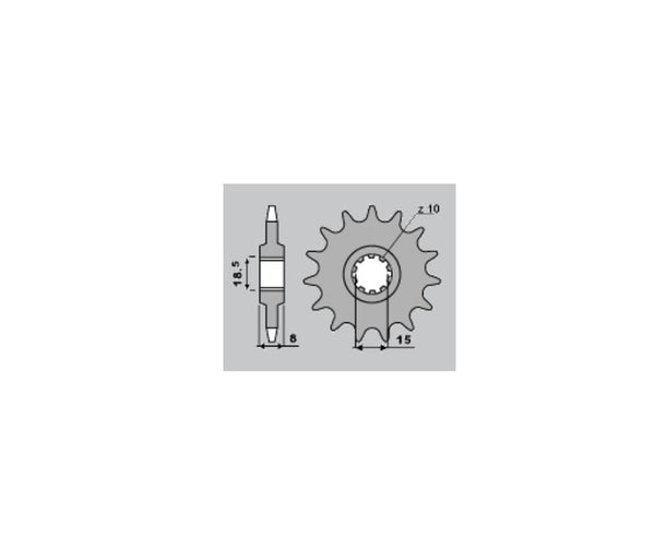 PBR Steel Standard Front Sprocket 599 - 428 599 15 18NC