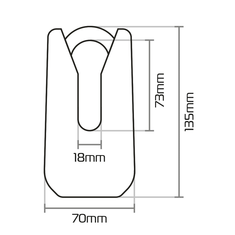 Oxford Monster Disc Lock - Yellow OF36M