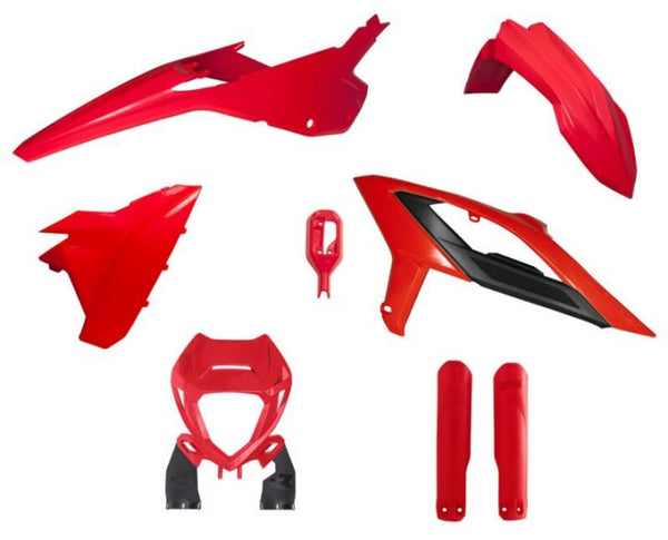 RACETECH Plastkit 6 delar – Röd till Beta R-KITBET-RS0-623