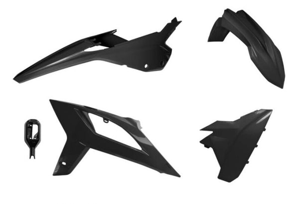 RACETECH Plastkit 4 delar – Svart till Beta (R-KITBET-NR0-520)