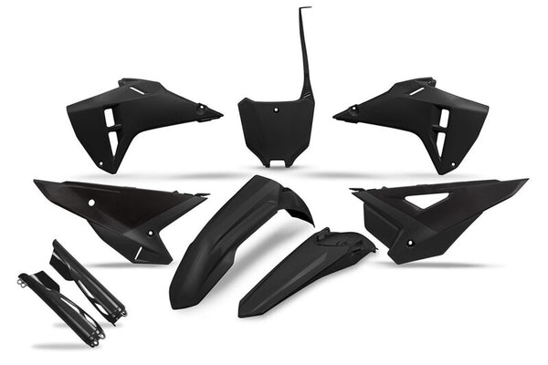 UFO Full Plastics Kit with Fork Guards - Black HOKIT127F@001 