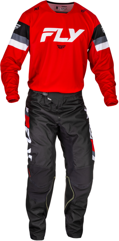 Fly Racing Kinetic Prix Pants - Red/Gray/White 377-43228