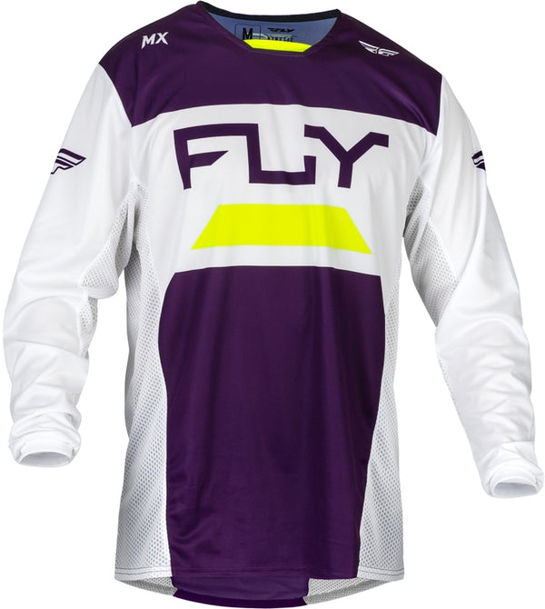 FLY RACING Kinetic Reload Jersey - Deep Purple/White/Hi-Vis 377-521X