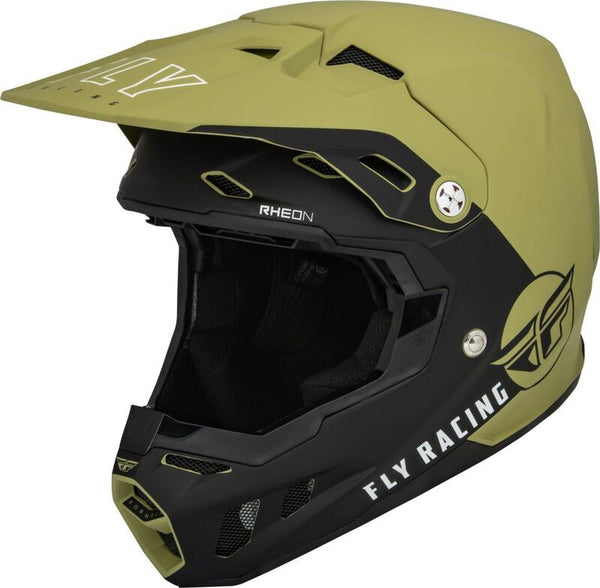 Fly Racing Formula CC Center Helmet Matte Olive Green/Black MD 73-4324M