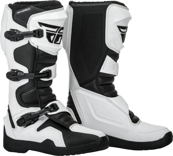 Fly Racing Maverik Boots White/Black Sz 12 364-67512