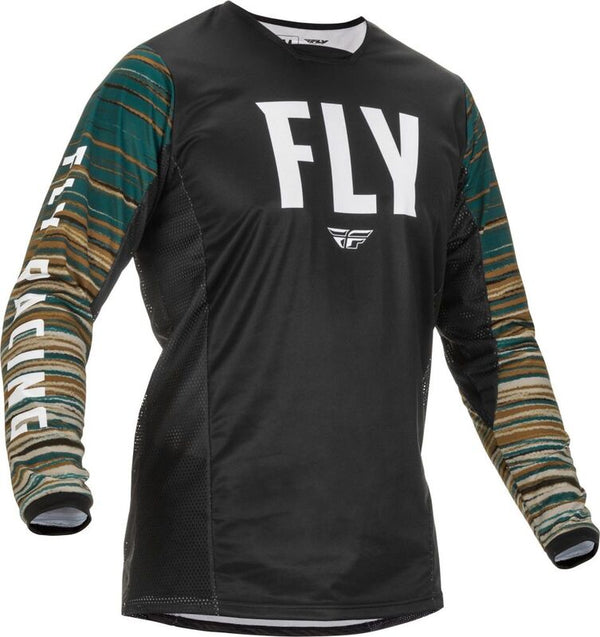 FLY RACING Kinetic Wave Jersey Black/Rum Md 375-520M