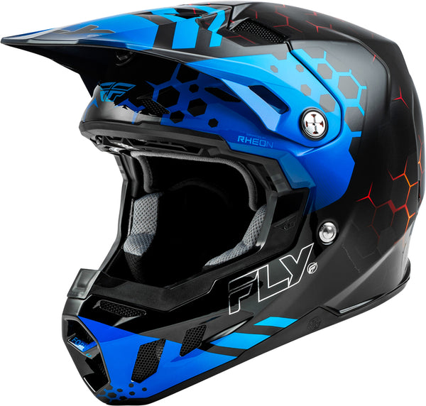 FLY RACING Formula CC Tektonic Helmet - Black/Blue/Red 73-4330X
