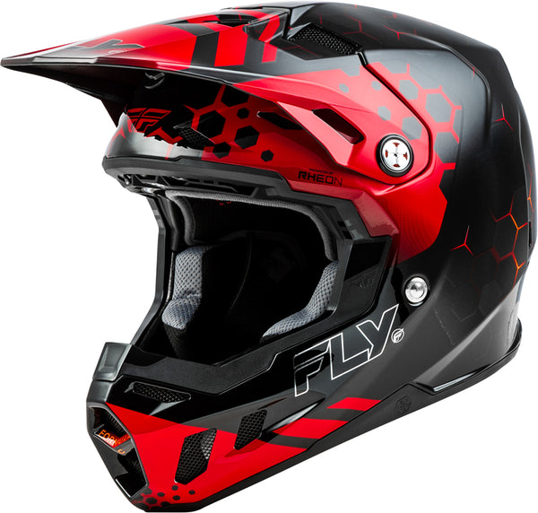 FLY RACING Formula CC Tektonic Helmet - Black/Red/Orange 73-4331X