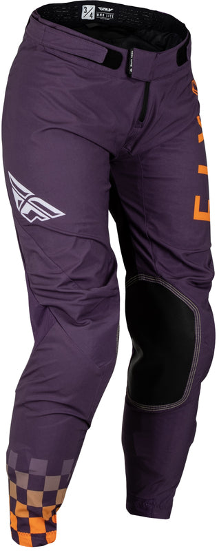 Fly Racing Lite Woman Pants - Deep Purple/White/Neon Coral 377-63100