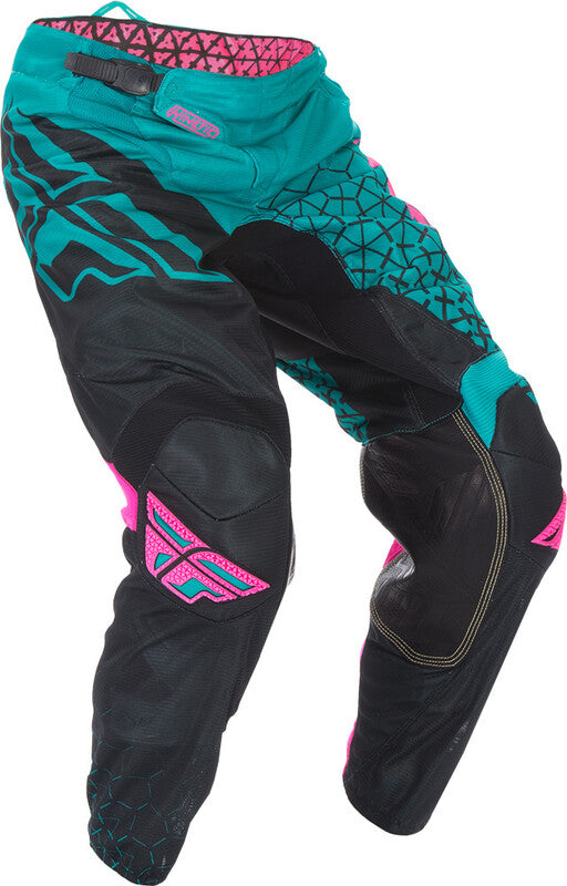 Escape racing kinetic trifecta mesh pants - teal/pink/black 370-33528s