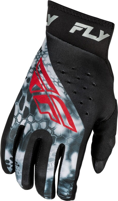 Escape racing pro slightly cryptek gloves - black/red/gray 378-0472x