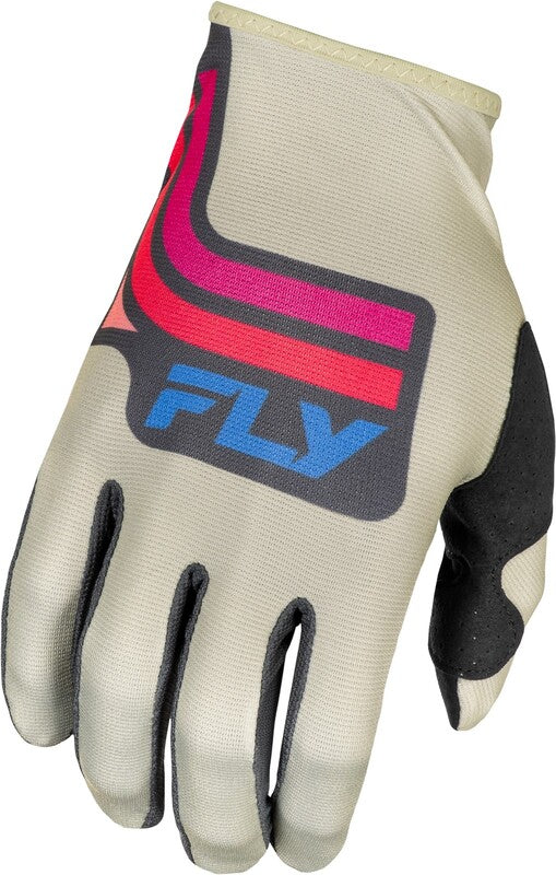 Escape racing some s.e. Vice Gloves - Light Gray / Pink / Coral 378-7142x