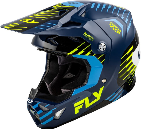 FLY RACING Formula CP Slice Helmet - Navy/Hi-Vis/White 73-0050L