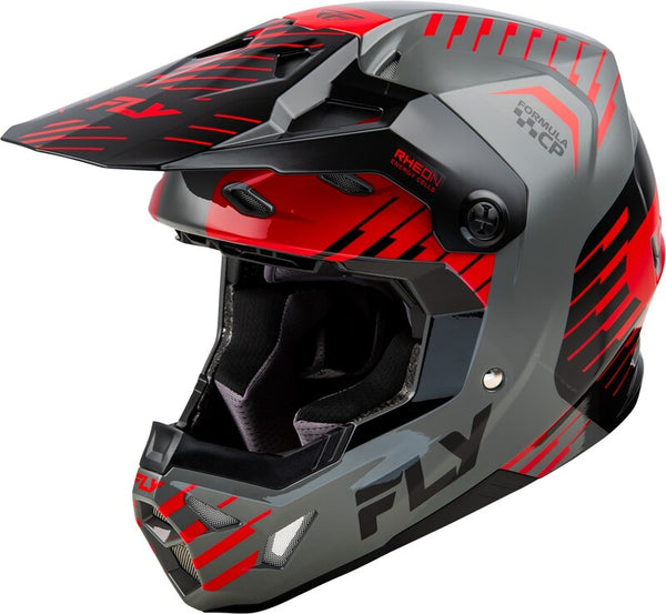 FLY RACING Formula CP Slice Helmet - Grey/Red/Black 73-0051L