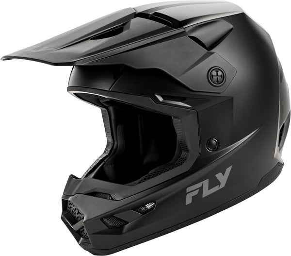 FLY RACING Kinetic Solid Youth Helmet - Matte Black 73-8673YS