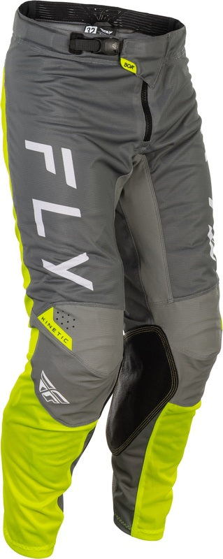 Fly Racing Kinetic Mesh Pants - Gray/Yellow 379-32430