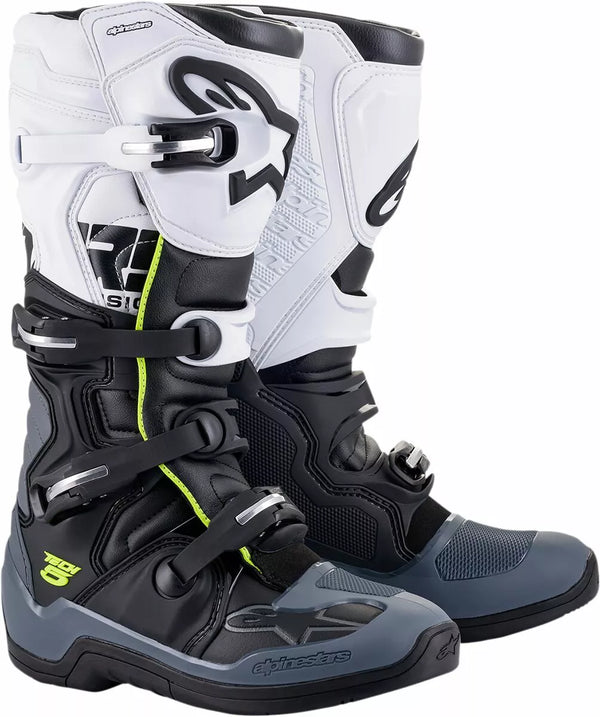 ALPINESTARS(MX) BOOT TECH5 BK/GY/WT 7 2015015-102-7