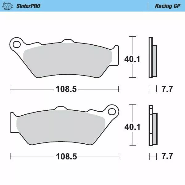 MOTO-MASTER BRAKE PAD RACING GP 093112