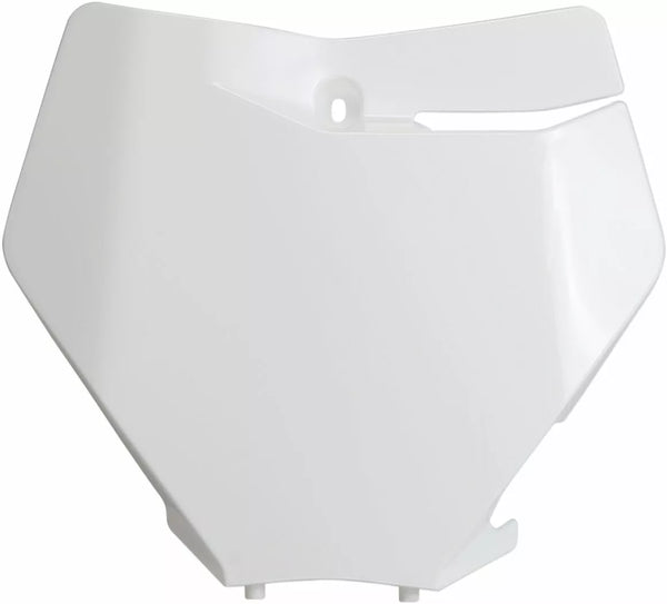 UFO PLATE# FRT SX/SXF 19-22 WHITE KT04094#047