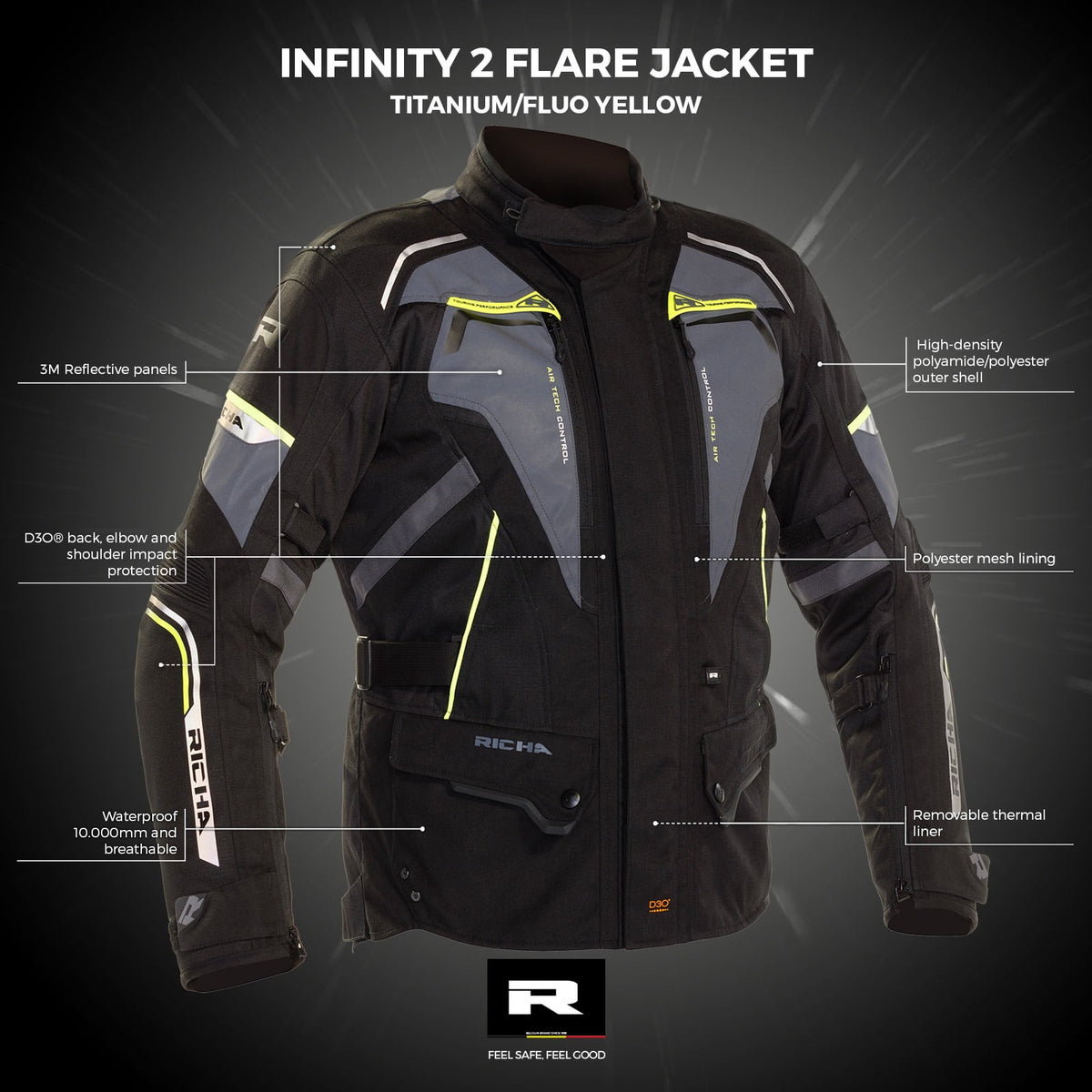 Richa Dam Textil Mc-Jacka Infinity 2 Flare Flu