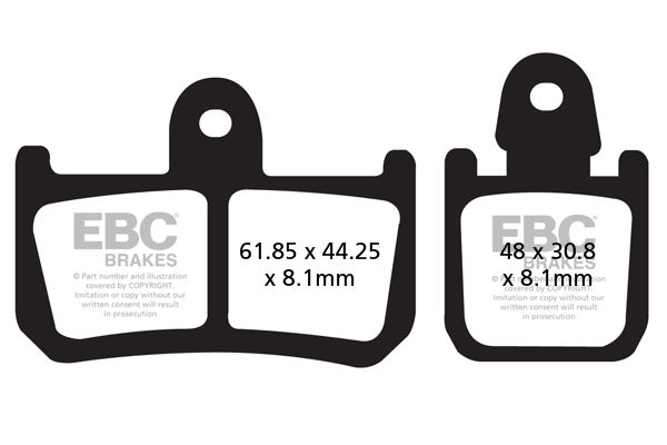 EBC BRAKE PAD FA SER ORGANIC FA442/4