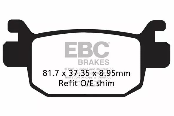 EBC BRAKE PAD CARBON SCOOTER SFAC415
