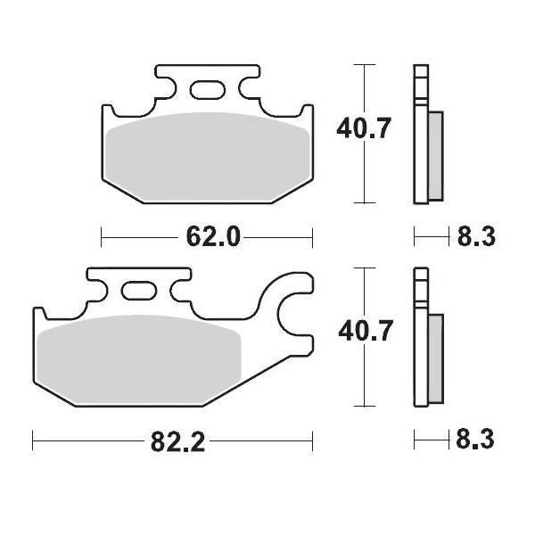 MOTO-MASTER BRAKE PAD RACING 095711