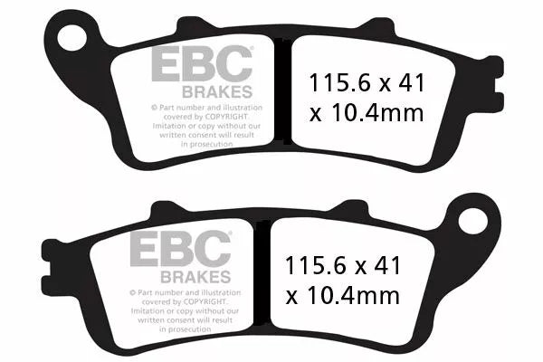 EBC BRAKE PAD VEE SEMISNTRD FA261/2V