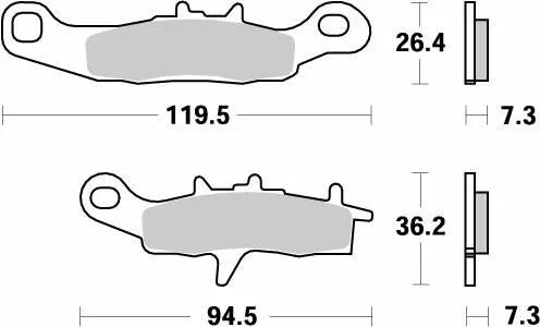 MOTO-MASTER BRAKE PAD NITRO 093921