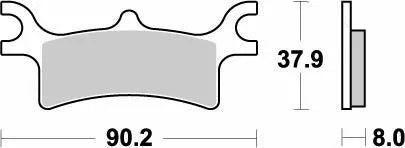 MOTO-MASTER BRAKE PAD RACING 095611