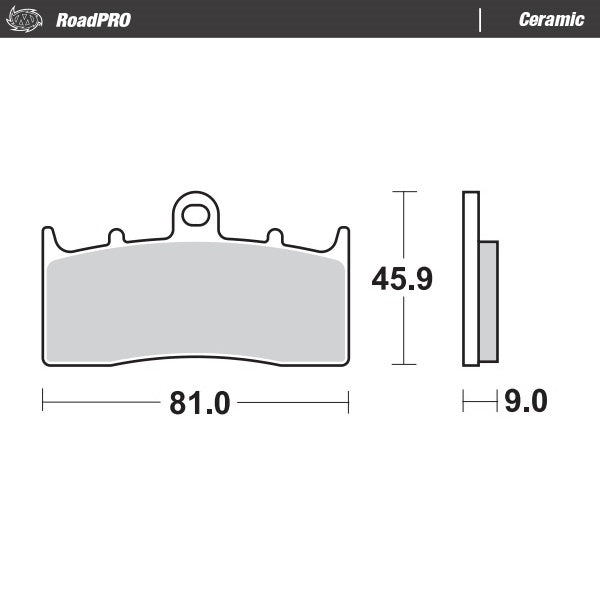 MOTO-MASTER BRAKE PAD CERAMIC 405904