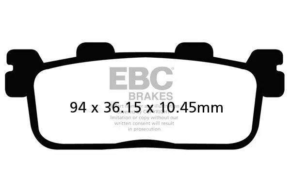 EBC BRAKE PAD SFA ORG SCOOTER SFA607