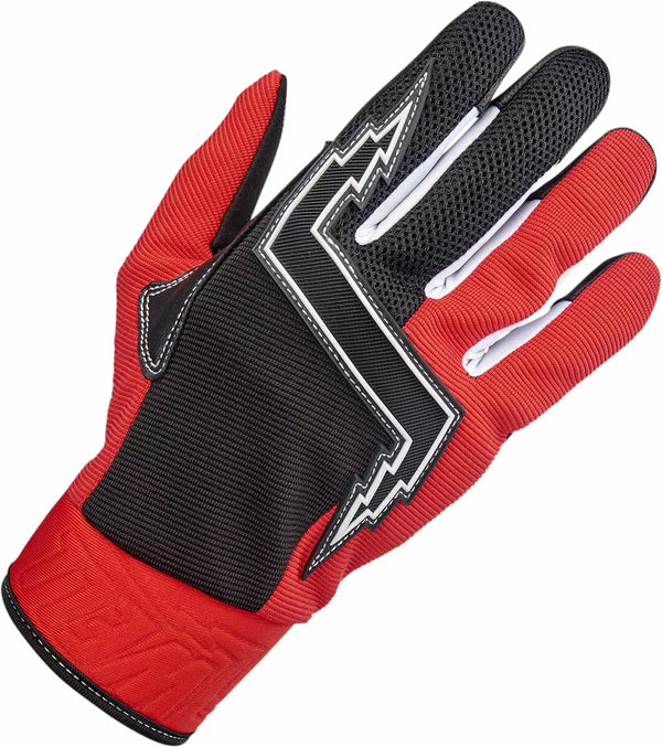 BILTWELL GLOVES BAJA RED/BLK MD 1508-0801-303