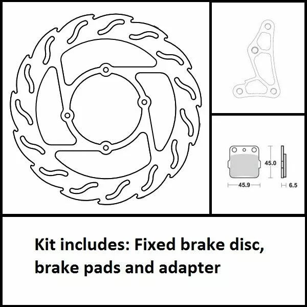 MOTO-MASTER BRAKE KIT FRONT FIX 260MM 310028