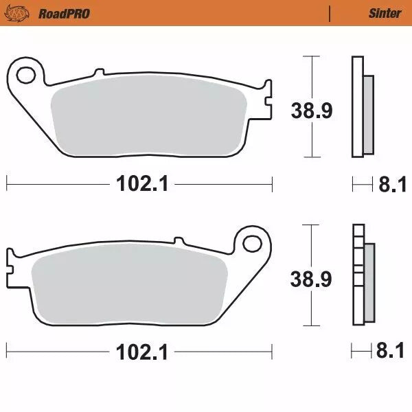 Moto-Master Brake Pad Sinter Front 402501