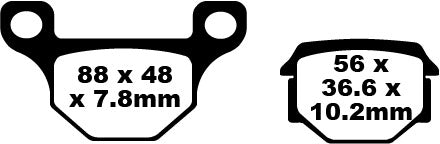 EBC BRAKE PAD FA SER ORGANIC FA093