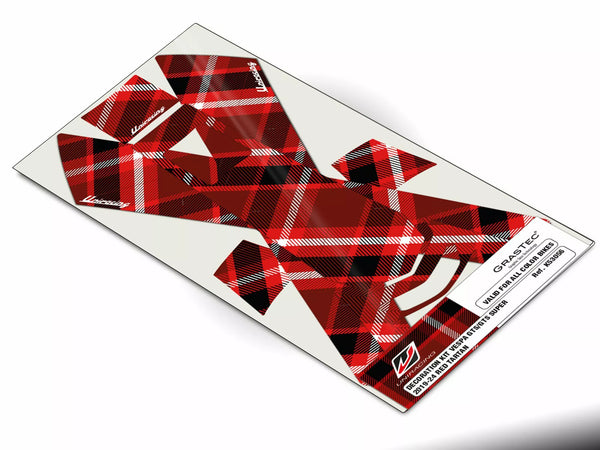 UNIRACING DECAL KIT VESPA GTS RED K53056
