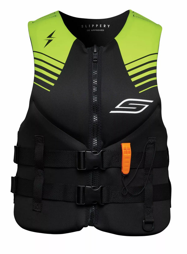 SLIPPERY VEST SURGE LM/BK LG 3240-0961