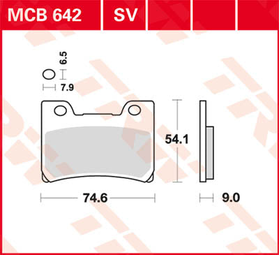 TRW BRAKE PAD TRW MCB642SV MCB642SV