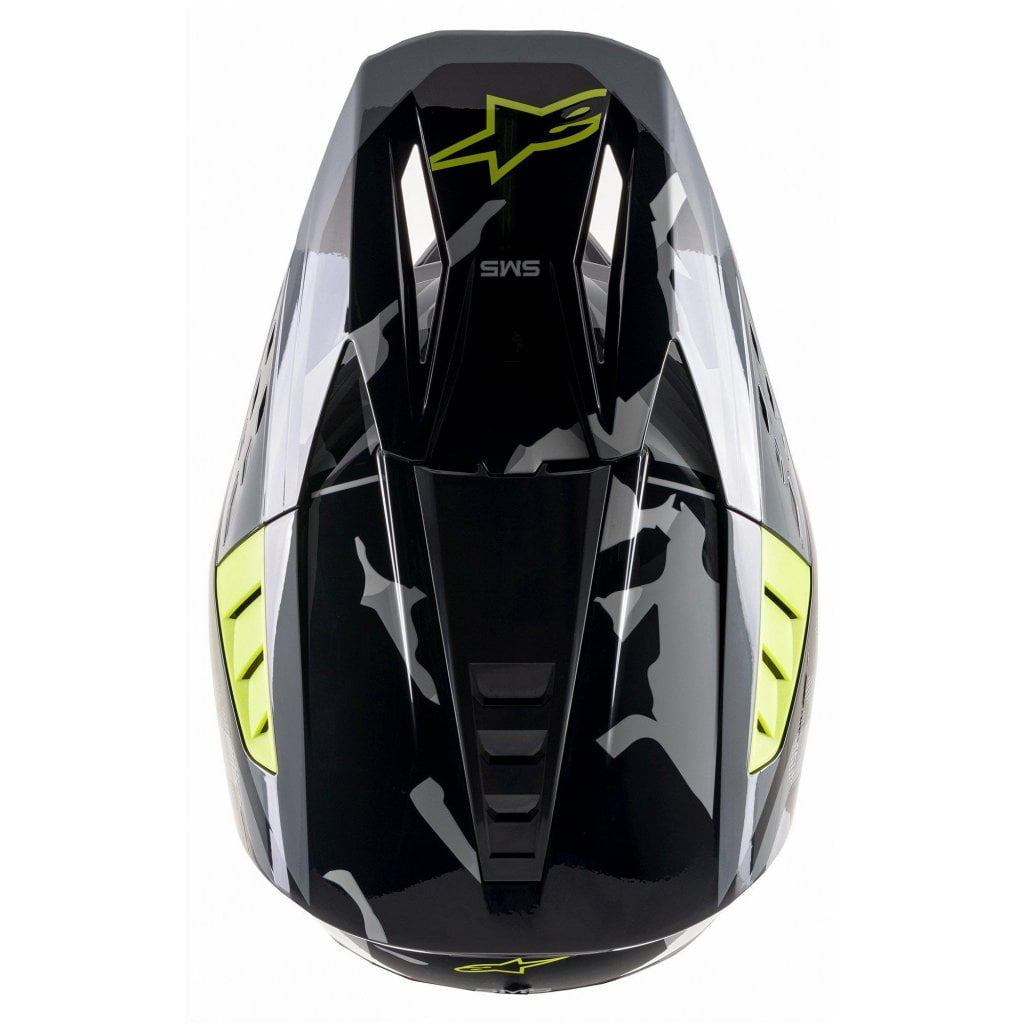 Alpinestars Cross Mc-Hjälm S-M5 Rover Svart /Grå /Gulfluo