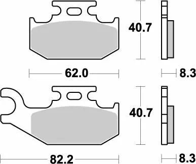 MOTO-MASTER BRAKE PAD NITRO 096321