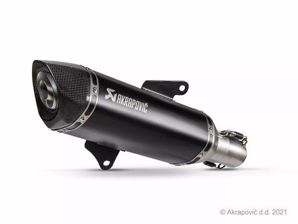 AKRAPOVIC MUFFLER SS BK FORZA 350 S-H3SO8-HRSSBL