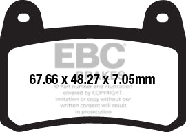 EBC BRAKE PAD SINTERED HH FA658HH