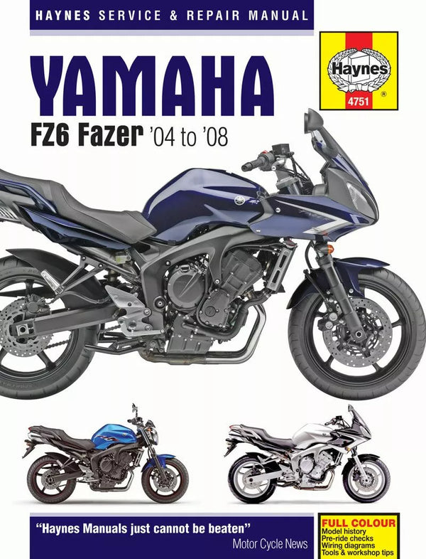 HAYNES YAMAHA FZ6 FAZER 04 - 08 4751