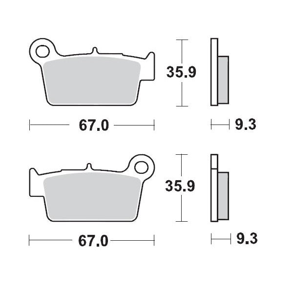Moto-Master Brake Pad Nitro Sport 094522