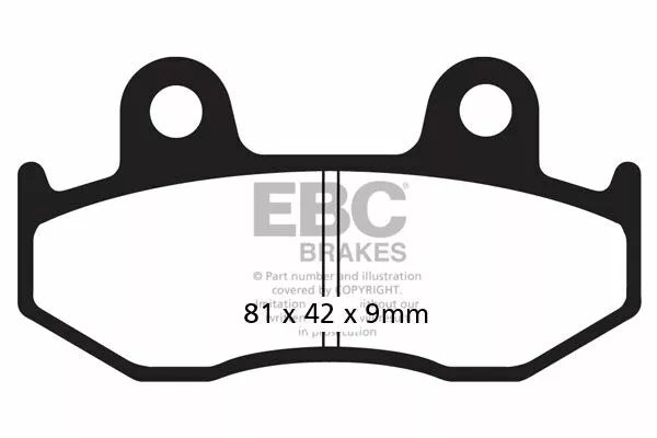 EBC BRAKE PAD CARBON SCOOTER SFAC323