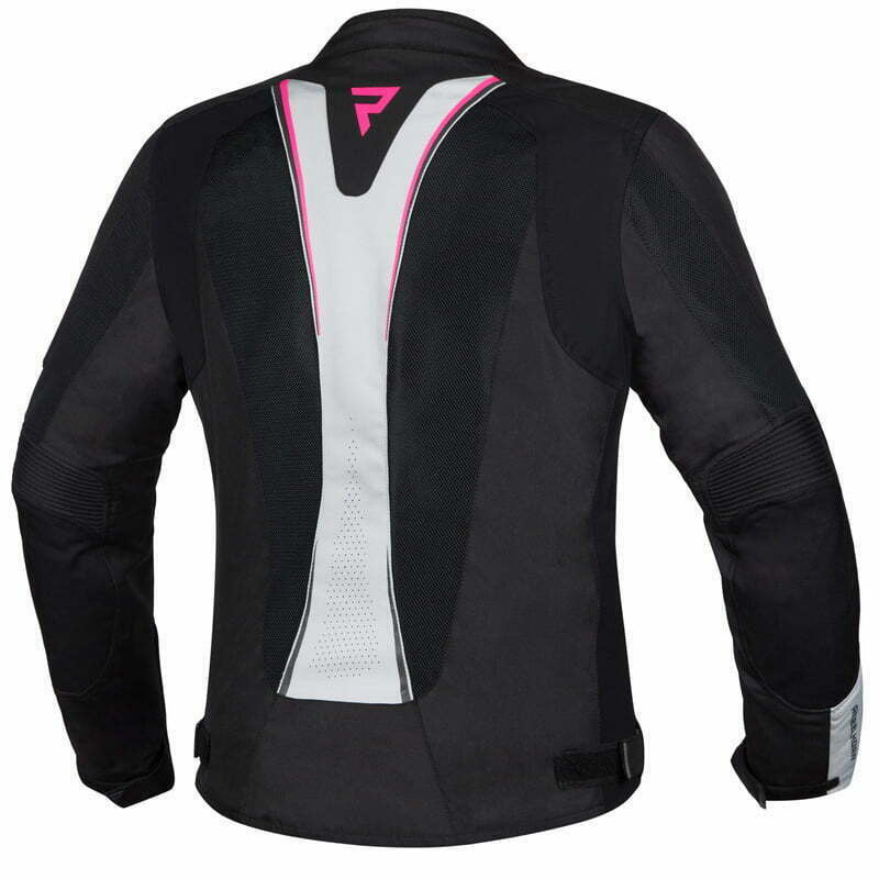 Rebelhorn Dam Textil Mc-Jacka Hiflow IV Svart /Silver /Rosa