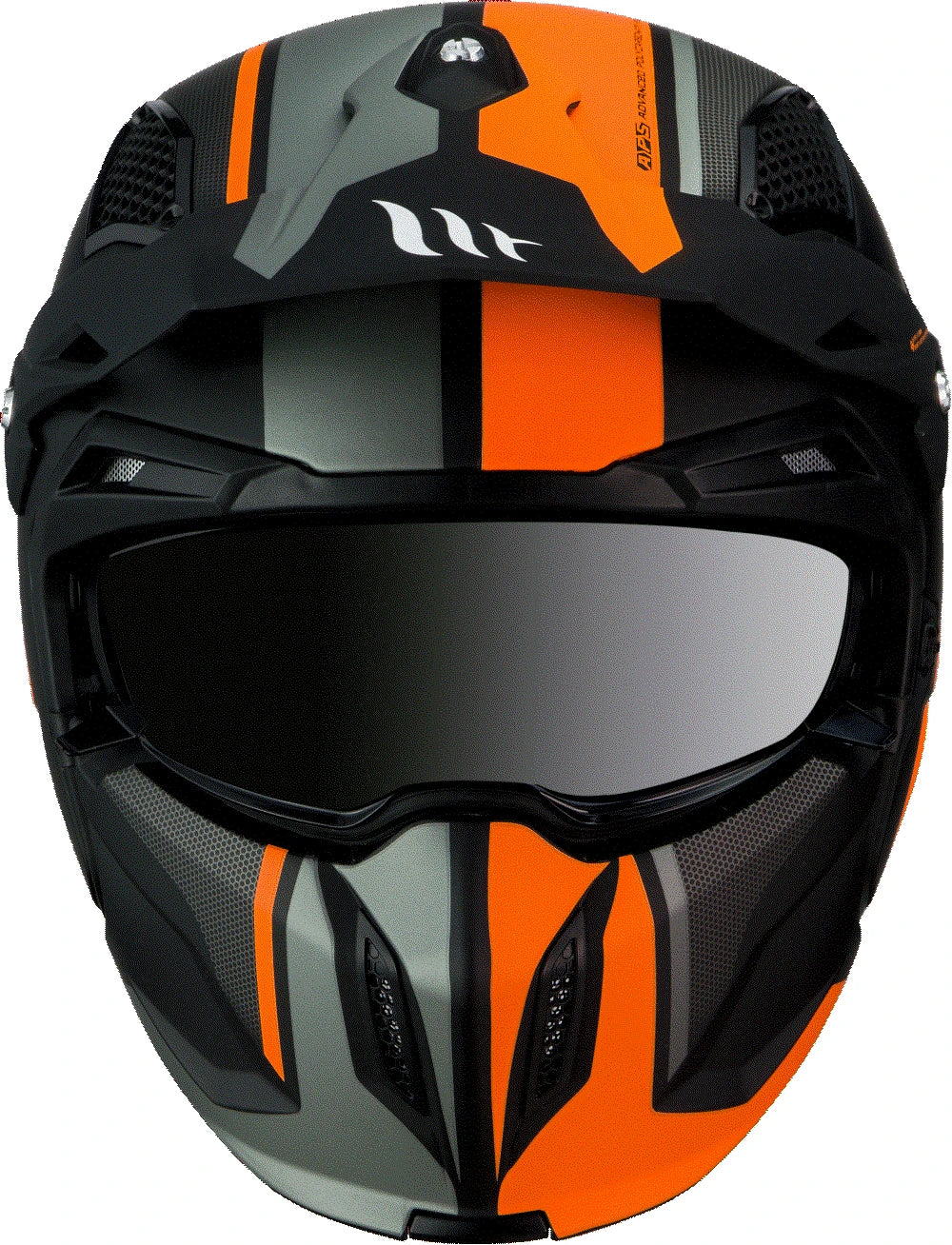 MT Helmets Öppen Mc-Hjälm Streetfighter Twin Orange